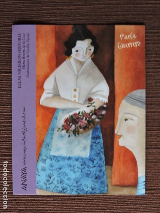 Pegatinas de colecci&oacute;n: PEGATINA EDITORIAL ANAYA - ELLAS HICIERON HISTORIA - MARTA RIVERA DE LA CRUZ