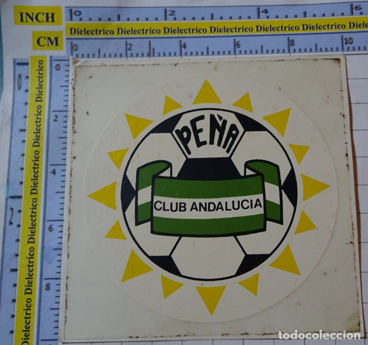 Sammlung von Aufklebern: PEGATINA DE DEPORTES. F&Uacute;TBOL. PE&Ntilde;A CLUB ANDALUC&Iacute;A. 181