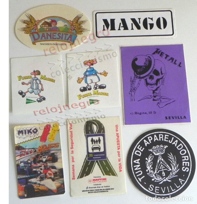 Pegatinas de colecci&oacute;n: LOTE DE PEGATINAS PUBLICIDAD - MIKO MANGO - F&Uacute;TBOL MASTER DANESITA - TUNA APAREJADORES SEVILLA - ETC