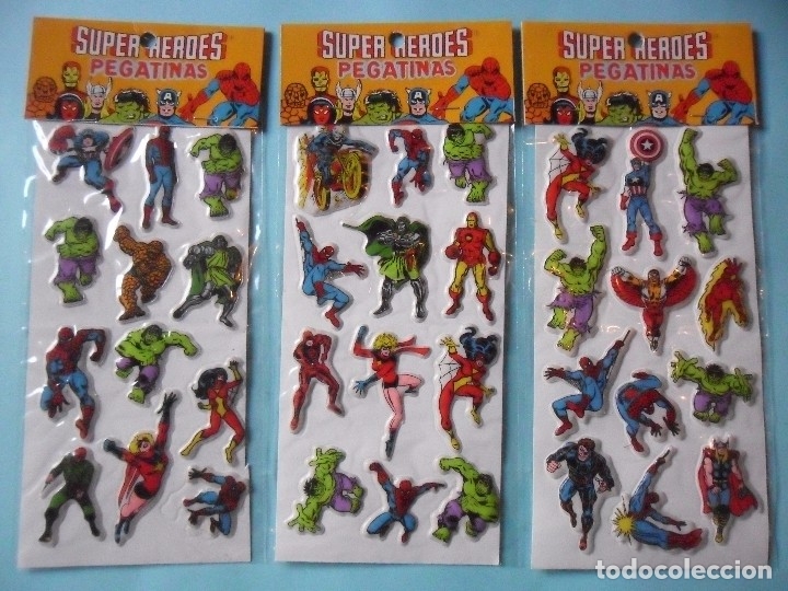 Pegatinas de colecci&oacute;n: MARVEL SUPER HEROES PUFFY STICKERS MARVEL COMICS GROUP 1981 - Foto 1
