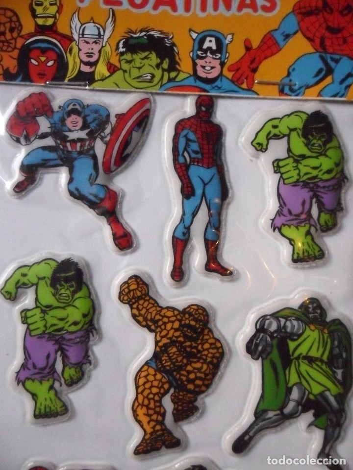 Pegatinas de colecci&oacute;n: MARVEL SUPER HEROES PUFFY STICKERS MARVEL COMICS GROUP 1981 - Foto 3