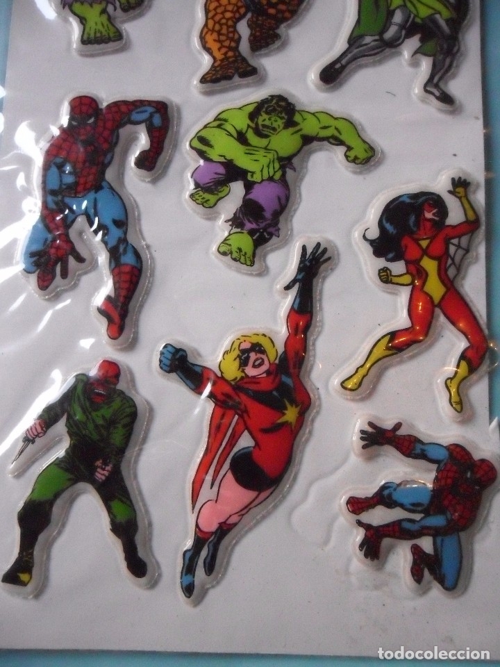 Pegatinas de colecci&oacute;n: MARVEL SUPER HEROES PUFFY STICKERS MARVEL COMICS GROUP 1981 - Foto 4