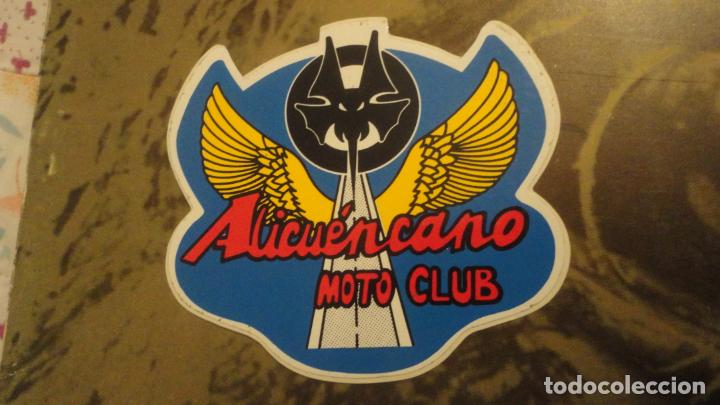 Pegatinas de colecci&oacute;n: ANTIGUA PEGATINA.ALICUENCANO MOTO CLUB. MOTOS.