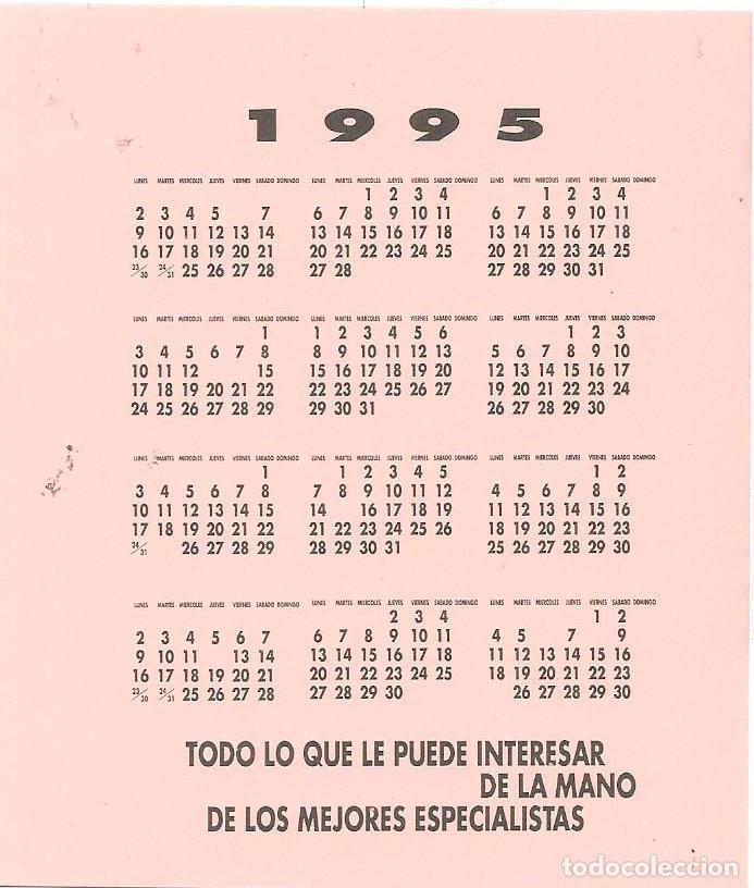 Autocolantes de cole&ccedil;&atilde;o: CALENDARIO 1995