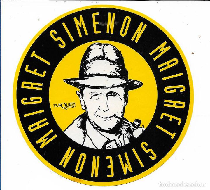 Pegatinas de colecci&oacute;n: TUSQUETS, SIMENON MAIGRET, A&Ntilde;OS 90