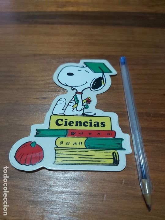 Pegatinas de colecci&oacute;n: Pegatina snoopy ciencias