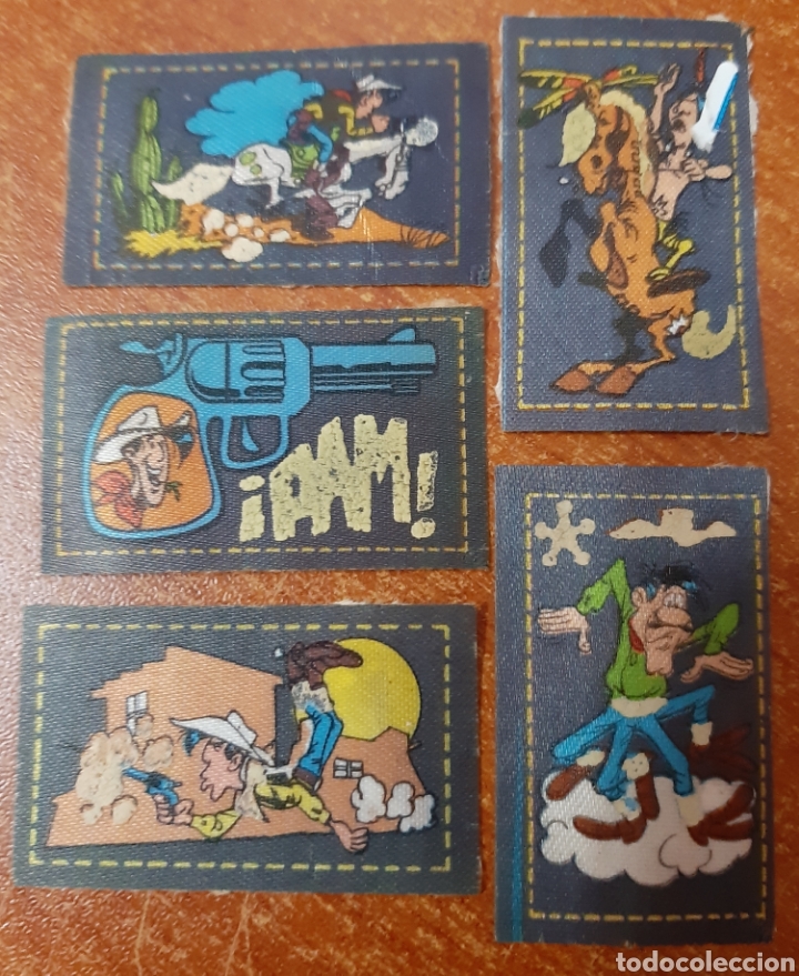 5 pegatinas de tela lucky luke (matutano 1.985) - Comprar Pegatinas  antiguas y de colección en todocoleccion - 184309698