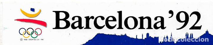 Pegatinas de colecci&oacute;n: BARCELONA'92, 1988