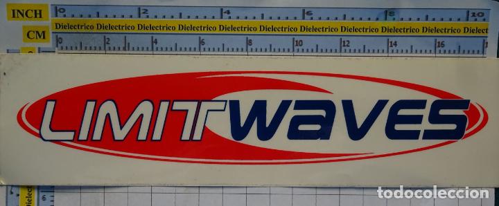 Pegatinas de colecci&oacute;n: PEGATINA. MARCA LIMIT WAVES. SURF SURFING TABLA WINDSURF