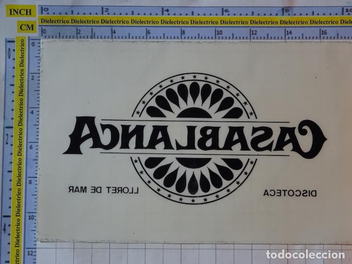 Pegatinas de colecci&oacute;n: PEGATINA DE DISCOTECAS PUBS CLUBS. DISCOTECA CASABLANCA LLORET DE MAR, GERONA. 37