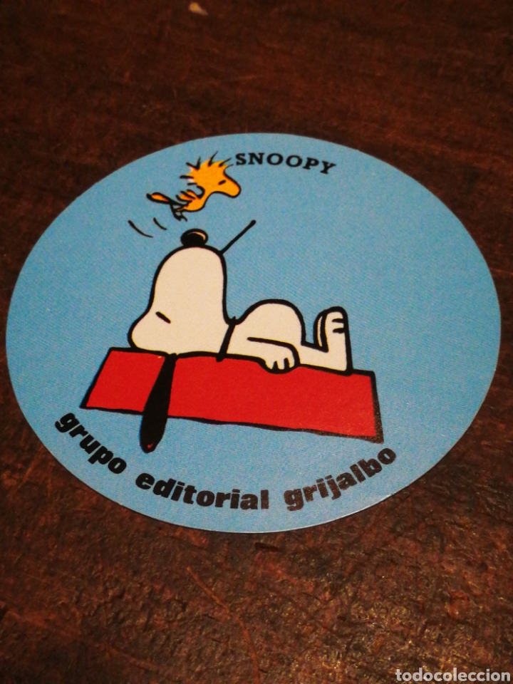Pegatinas de colecci&oacute;n: PEGATINA SNOOPY- GRUPO EDITORIAL GRIJALBO, 8CM.