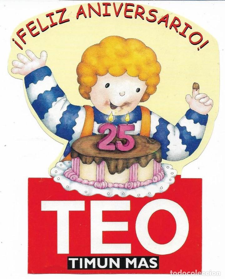 Pegatinas de colecci&oacute;n: EDITORIAL TIMUN MAS,TEO,  A&Ntilde;OS 90