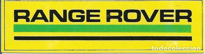 Pegatinas de colecci&oacute;n: RANGE ROVER, A&Ntilde;OS 90