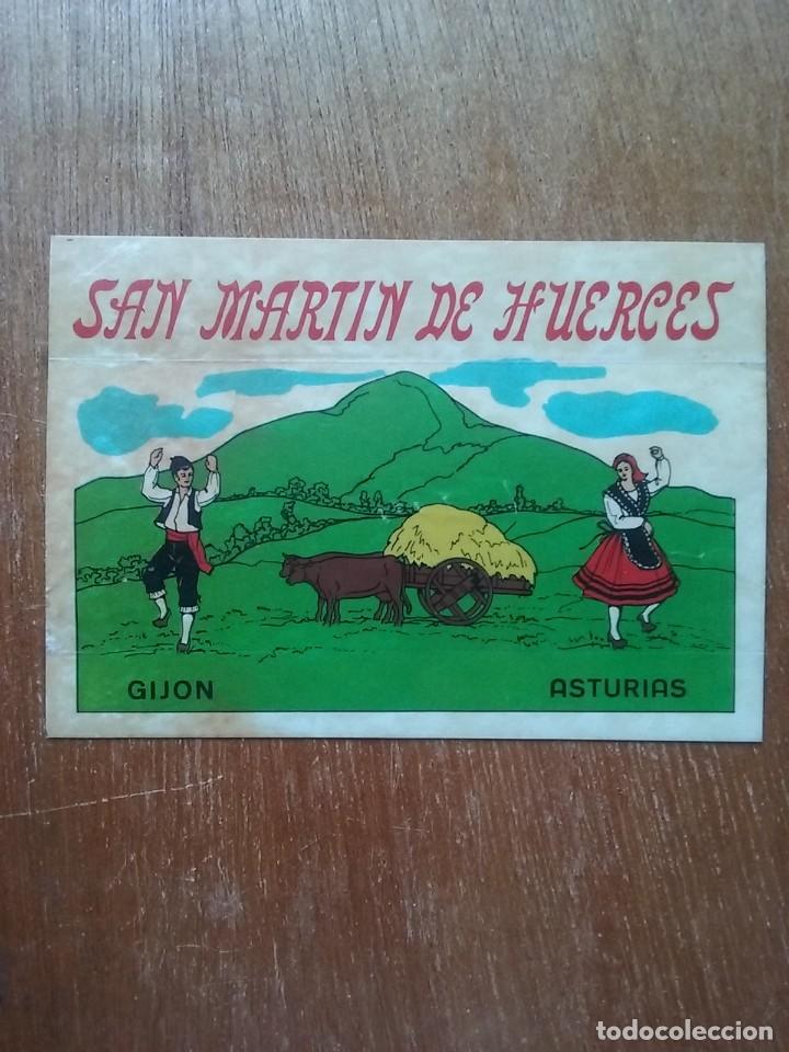 Pegatinas de colecci&oacute;n: ANTIGUA PEGATINA SAN MARTIN DE HUERCES, GIJON, ASTURIAS, A&Ntilde;OS 70