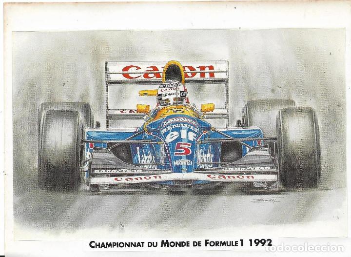 Pegatinas de colecci&oacute;n: CAMPEONATO DEL MUNDO DE FORMULA 1, 1992, GRANDE