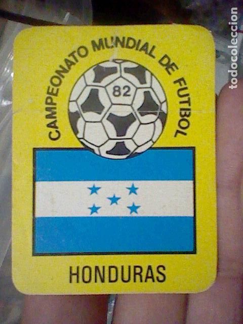 Pegatinas de colecci&oacute;n: HONDURAS PEGATINA MUNDIAL ESPA&Ntilde;A 1982 7 X 5,5 CMS ALGO SOBADA