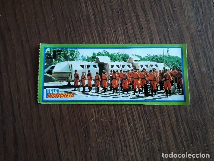 Pegatinas de colecci&oacute;n: pegatina de tele indiscreta de la serie V, a&ntilde;os 80.