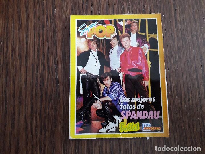 Pegatinas de colecci&oacute;n: pegatina de tele indiscreta, super pop. Las mejores fotos de Spandau Ballet.