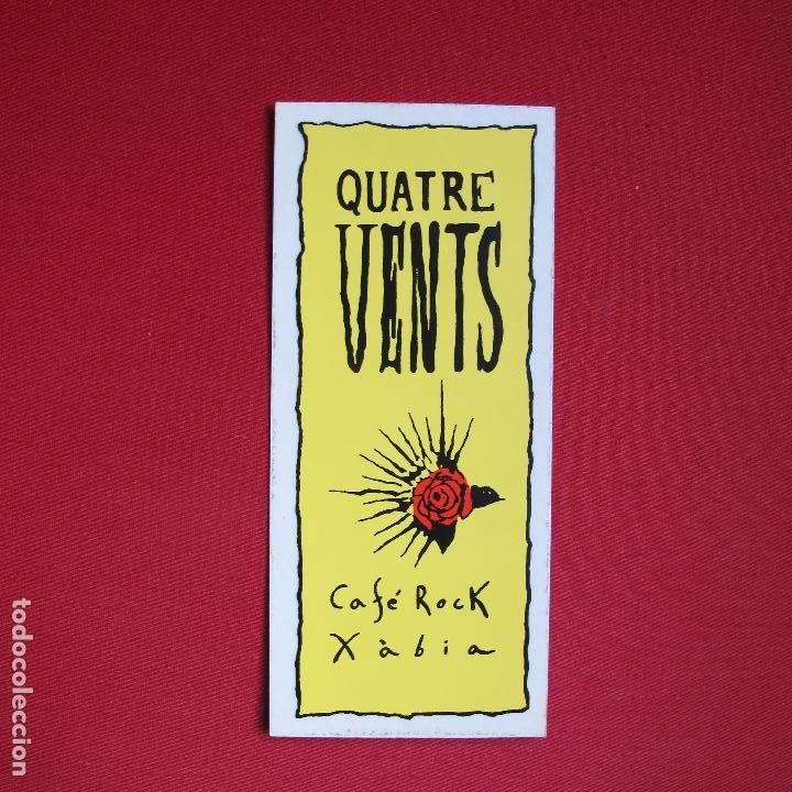 Pegatinas de colecci&oacute;n: PEGATINA QUATRE VENTS CAF&Eacute; ROCK XABIA
