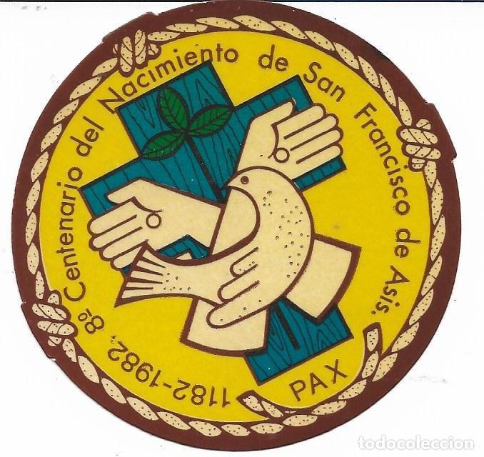 Pegatinas de colecci&oacute;n: CENTENARIO DE SAN FRANCISCO DE AS&Iacute;S, 1982