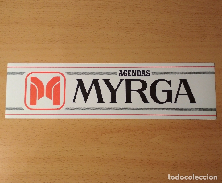 Pegatinas de colecci&oacute;n: Pegatina Agendas Myrga. Medidas: 30x8cm