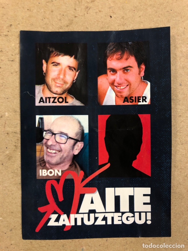 Pegatinas de colecci&oacute;n: PEGATINA POL&Iacute;TICA VASCA DE LA IZQUIERDA ABERTZALE. USADA.