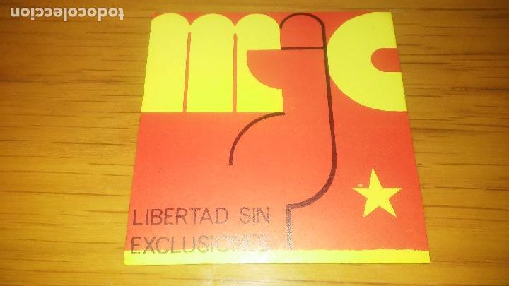 Sammlung von Aufklebern: pegatina politica transicion MC movimiento comunista libertad sin exclusiones