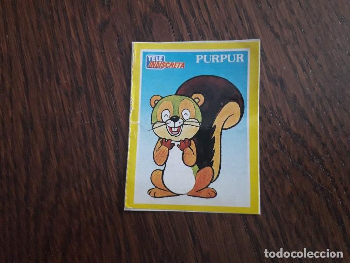 Pegatinas de colecci&oacute;n: pegatina de tele indiscreta, Purpur de dibujos animados, Taotao