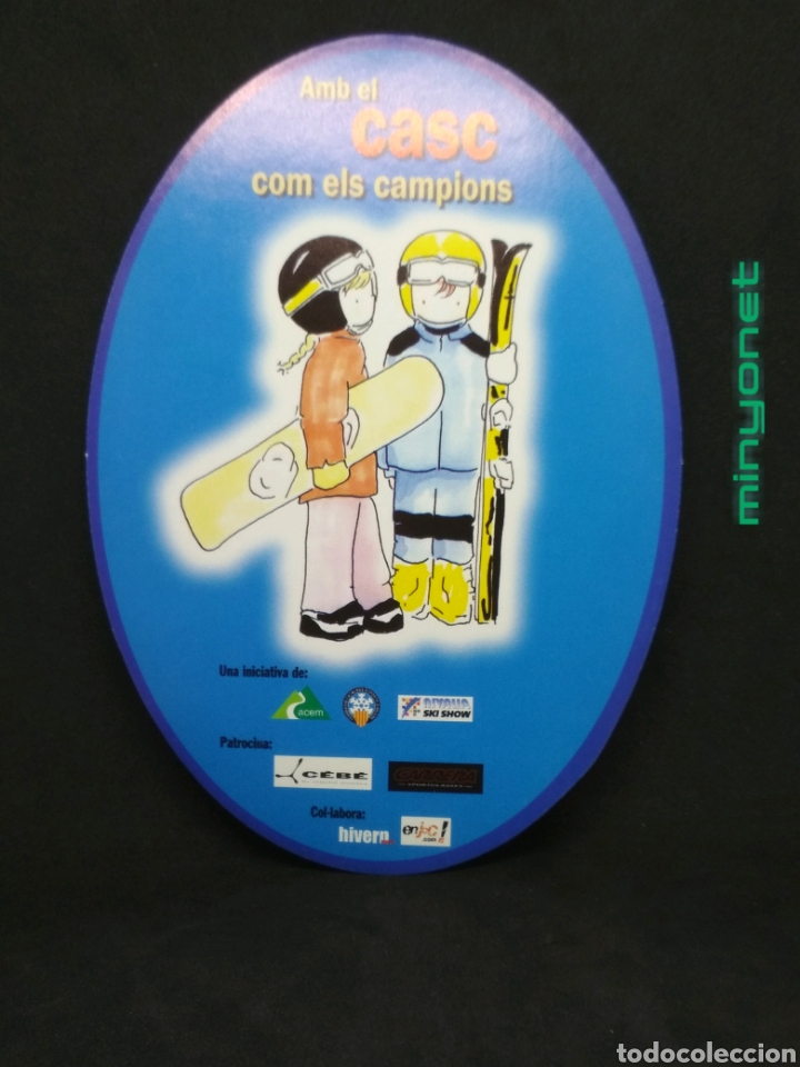 Pegatinas de colecci&oacute;n: Pegatina Esqu&iacute; - Amb el casc com els campions - SKI - invicta carrera