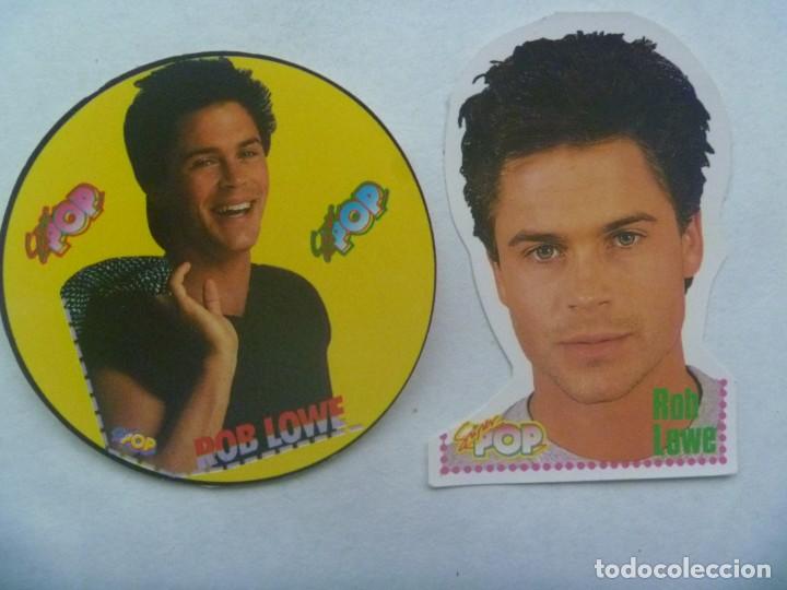 Pegatinas de colecci&oacute;n: LOTE DE 2 PEGATINAS DE ROB LOWE , DE SUPER POP, A&Ntilde;OS 80