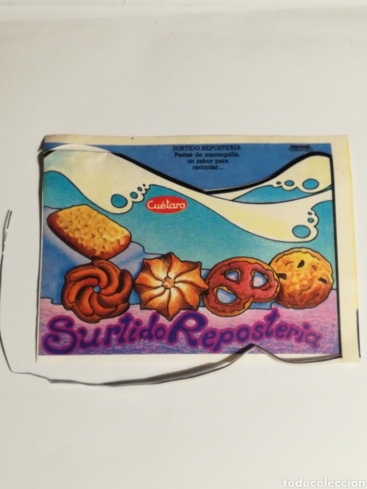 Adesivi di collezione: Pegatina surtido reposter&iacute;a Cuetara. 120x92mm. A&ntilde;os 80