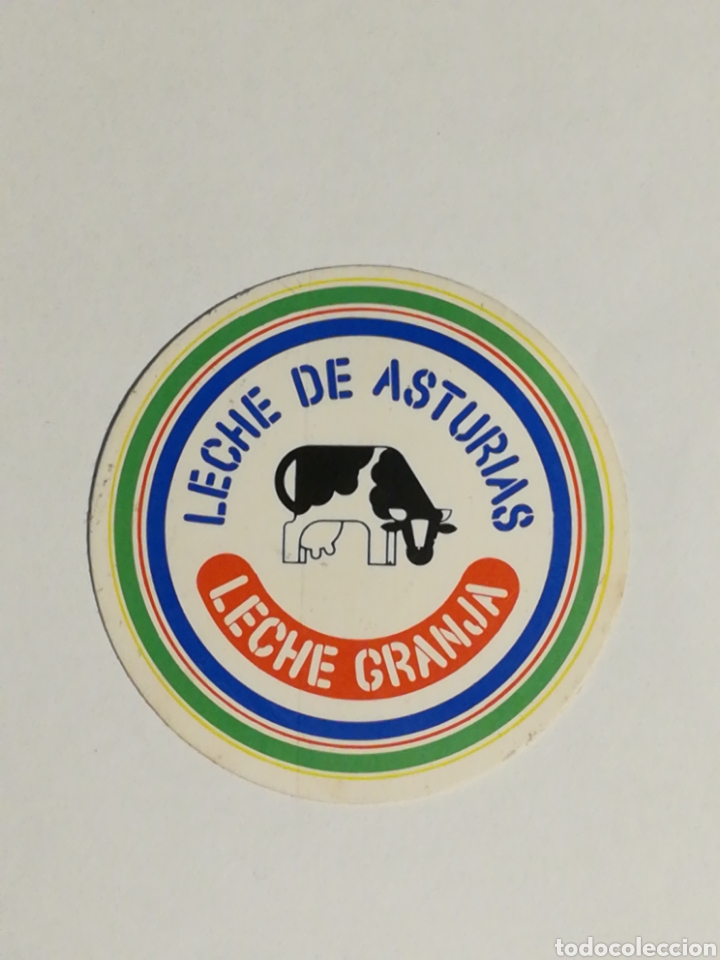Adesivi di collezione: Pegatina Leche Granja. Asturias. Tama&ntilde;o 45mm