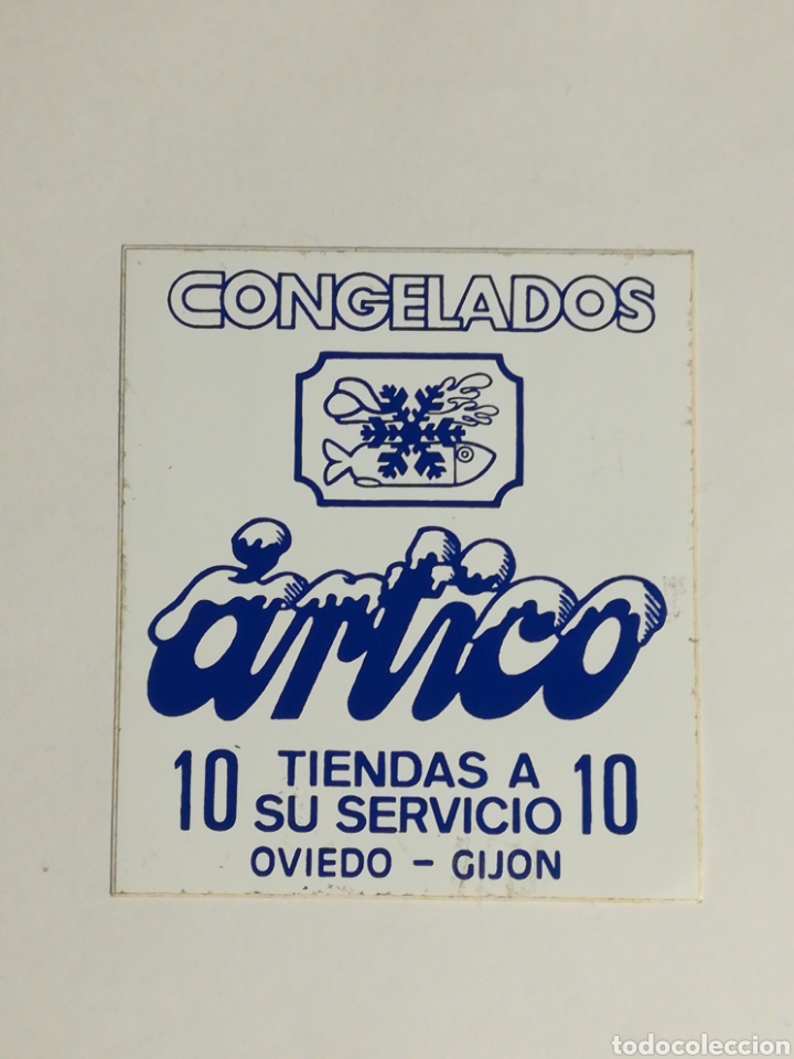 Adesivi di collezione: Pegatina Congelados &Aacute;rtico. Gij&oacute;n - Oviedo. Tama&ntilde;o 70x80mm
