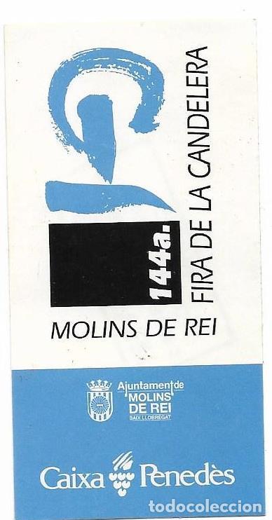 Pegatinas de colecci&oacute;n: FIRA DE LA CANDELERA, MOLINS DE REI, 1996