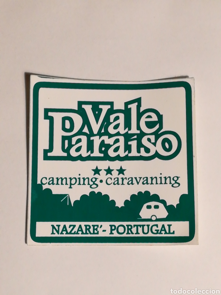 Adesivi di collezione: Pegatina Vale Paraiso Camping Nazar&eacute;. Portugal. 75x75mm