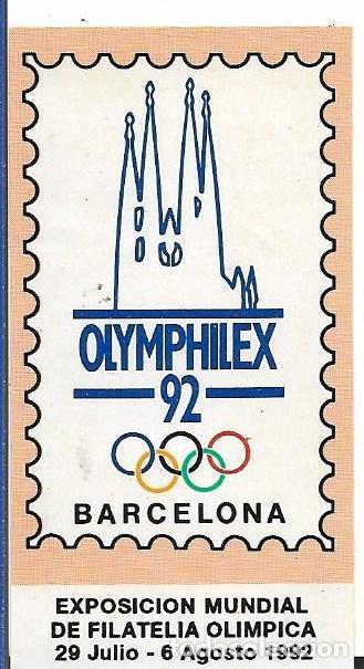 Pegatinas de colecci&oacute;n: OLYMPHILEX 92, BARCELONA