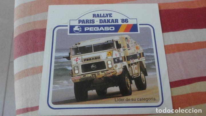 Pegatinas de colecci&oacute;n: ANTIGUA PEGATINA.RALLYE PARIS-DAKAR.PEGASO 1986