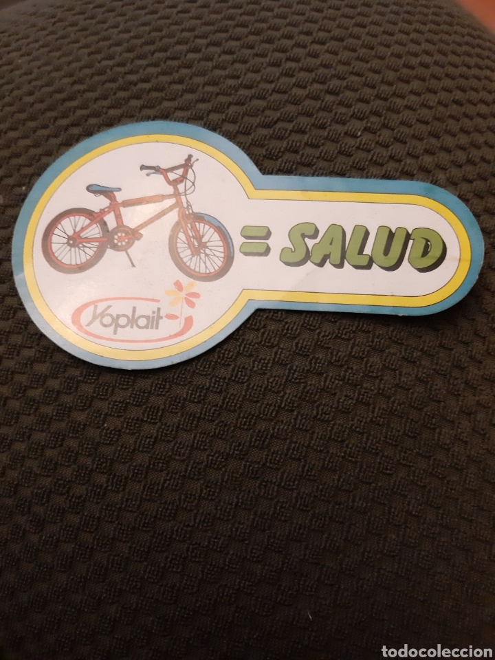 Pegatinas de colecci&oacute;n: PEGATINA ADHESIVA NUEVA BICI YOPLAIT SALUD