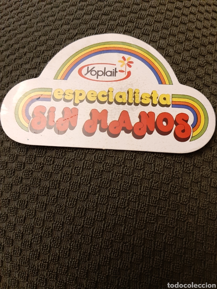 Pegatinas de colecci&oacute;n: PEGATINA ADHESIVA NUEVA BICI YOPLAIT ESPECIALISTA SIN MANOS