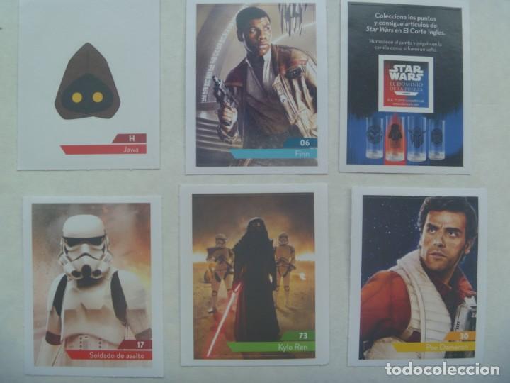 Pegatinas de colecci&oacute;n: LOTE DE 6 PEGATINAS DE STAR WARS, COLECCION EL CORTE INGLES. 2019