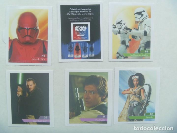 Pegatinas de colecci&oacute;n: LOTE DE 6 PEGATINAS DE STAR WARS, COLECCION EL CORTE INGLES. 2019