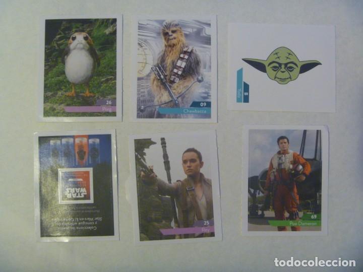 Pegatinas de colecci&oacute;n: LOTE DE 6 PEGATINAS DE STAR WARS, COLECCION EL CORTE INGLES. 2019
