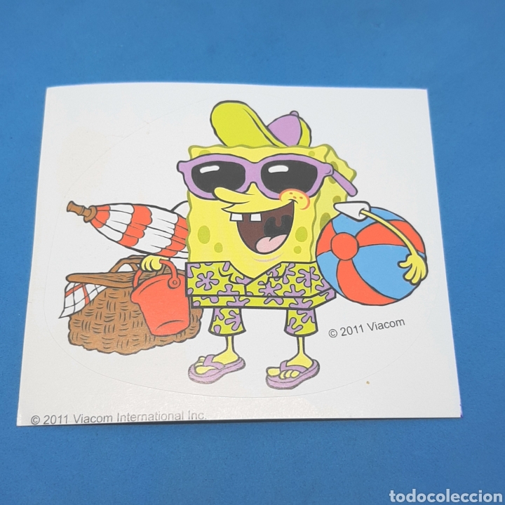 Pegatinas de colecci&oacute;n: (C-28) PEGATINA STICKER - BOB ESPONJA - 2011 VIACOM
