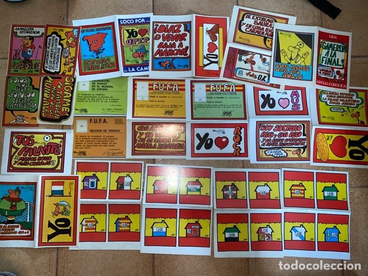 Pegatinas de colecci&oacute;n: LOTE ANTIGUAS PEGATINAS FORGES MUNDIAL 1982