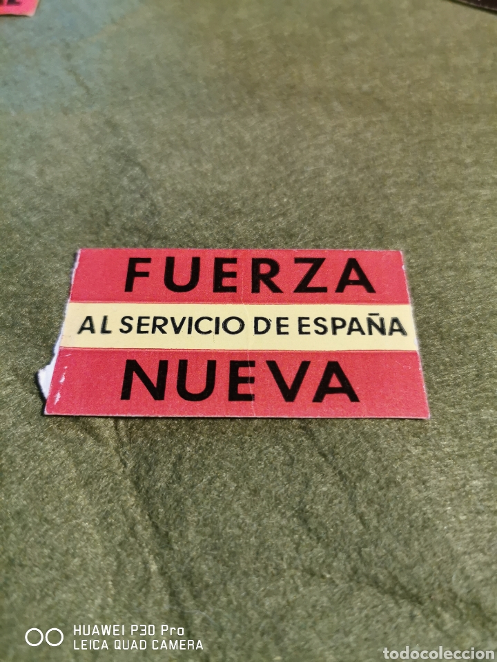 Collection stickers: pegatina pol&iacute;tica fuerza nueva