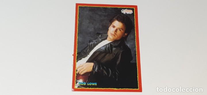 Pegatinas de colecci&oacute;n: ANTIGUO CROMO FICHA POSTAL ADESIVA N&ordm; 3 DEL ACTOR ROB LOWE REVISTA SUPER POP A&Ntilde;OS 80