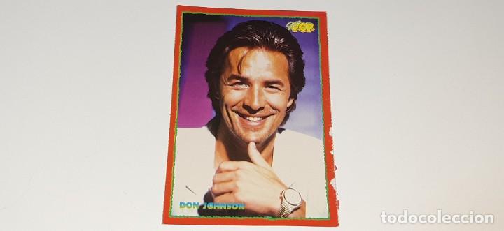 Pegatinas de colecci&oacute;n: ANTIGUO CROMO FICHA POSTAL ADESIVA N&ordm; 2  DEL ACTOR DON JOHNSON REVISTA SUPER POP A&Ntilde;OS 80