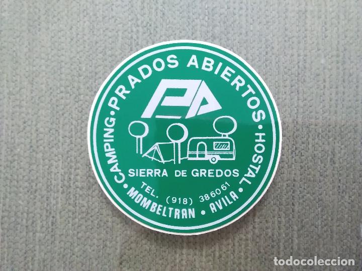 Pegatinas de colecci&oacute;n: PEGATINA CAMPING PRADOS ABIERTOS SIERRA DE GREDOS AVILA