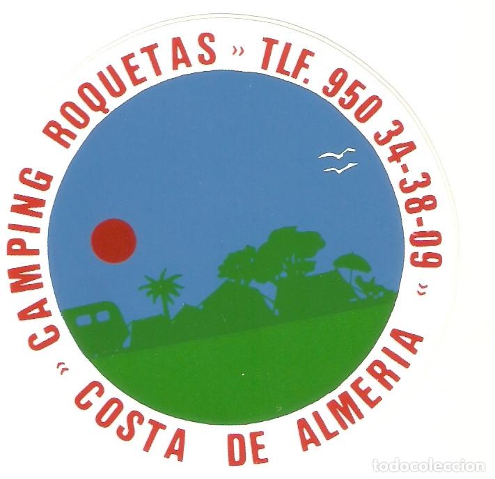 Pegatinas de colecci&oacute;n: PEGATINA CAMPING ROQUETAS - Foto 1