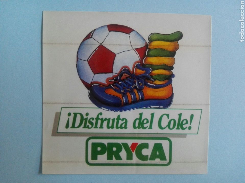 Pegatinas de colecci&oacute;n: Pegatina Pryca Disfruta del cole - A&ntilde;os 80